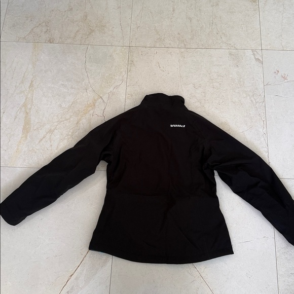 Black and Blue Zip-Up Soft Shell Ski Jacket- sz-10 - Picture 2 of 6